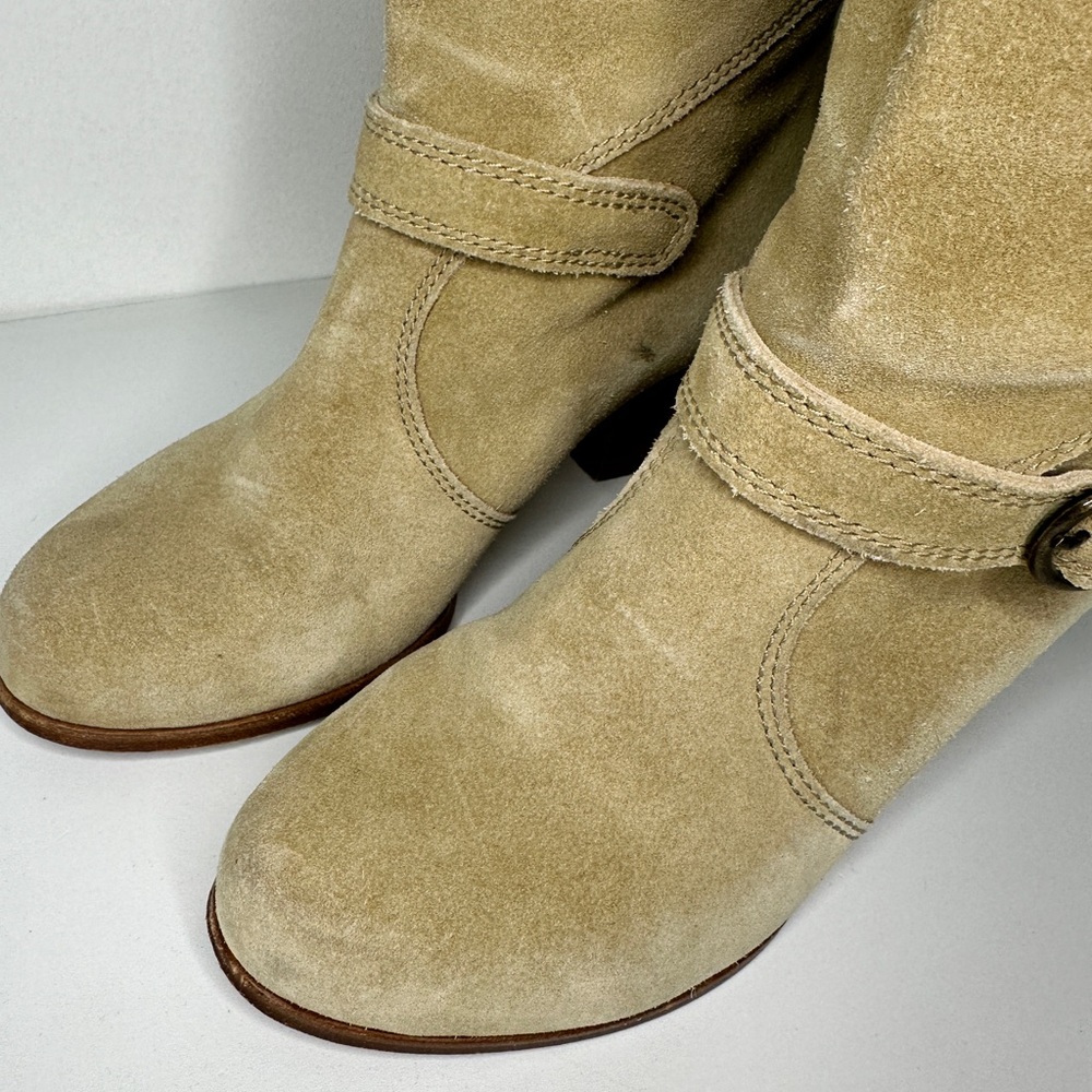 See by Chloe Western‎ Suede Tan Calf Heeled boots with Pocket sz 36 - Picture 8 of 10